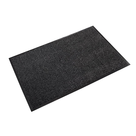 Crown Matting Technologies Wiper Mat, Polypropylene microfiber, 1/2" Thick, Charcoal, 3' W x 5' L DS 0035CH